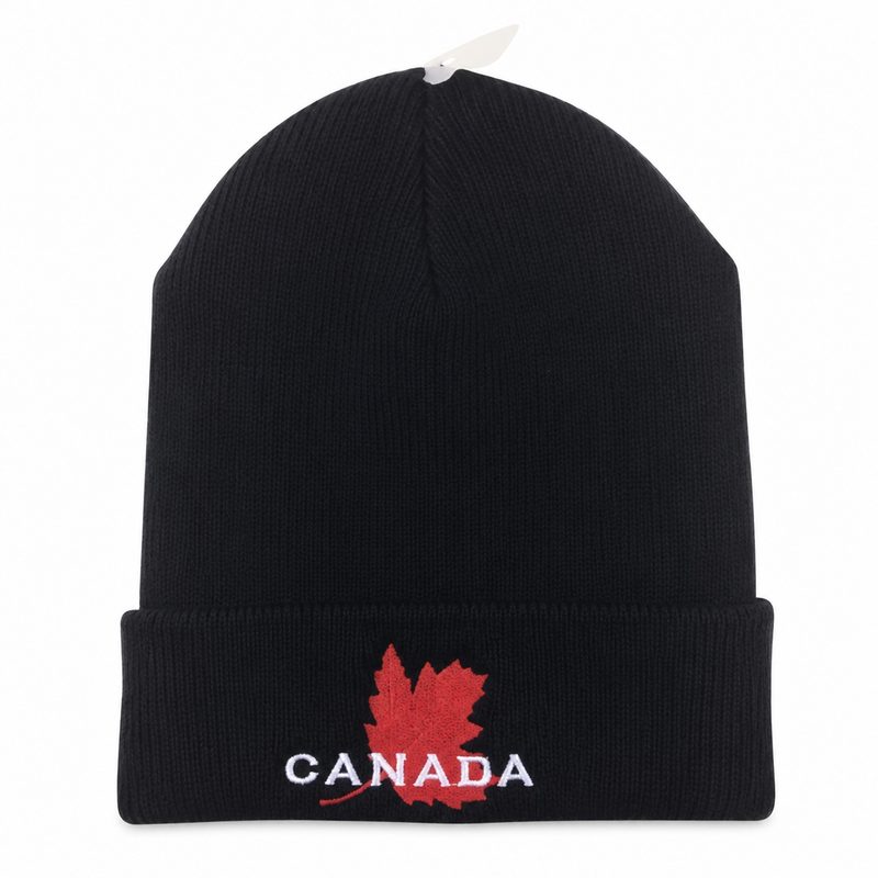 Maple Leaf Toque — Black